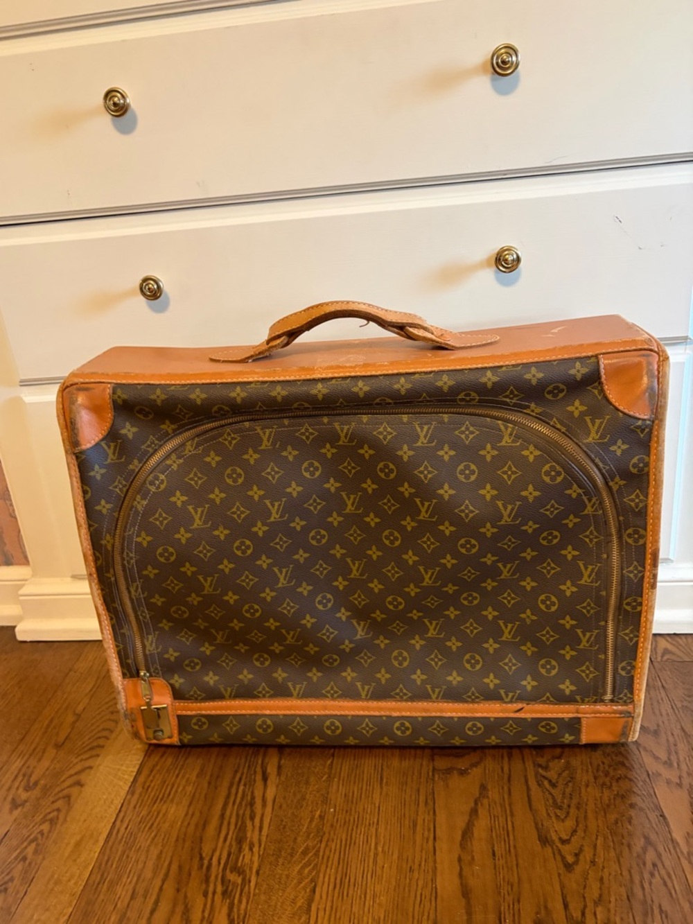 Vintage 1970’s/1980’s Louis Vuitton Brown Monogram Pullman Suitcase